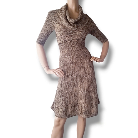 BCBGMaxAzria Cowl Neck Knit Dress - Picture 1 of 8